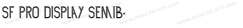 SF Pro Display Semib字体转换